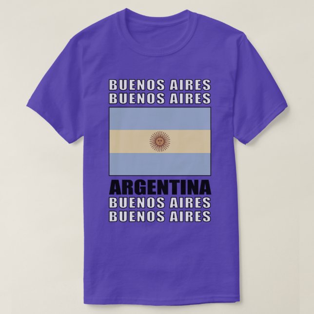 Flag of Argentina T-Shirt (Design Front)