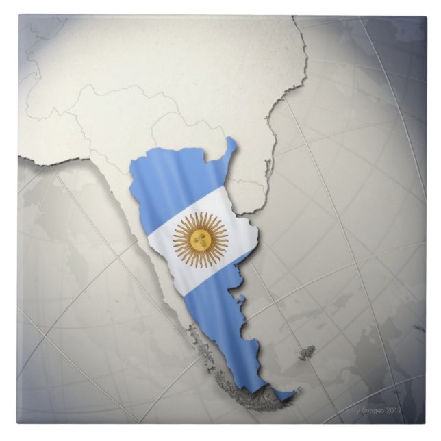 Flag of Argentina Tile (Front)