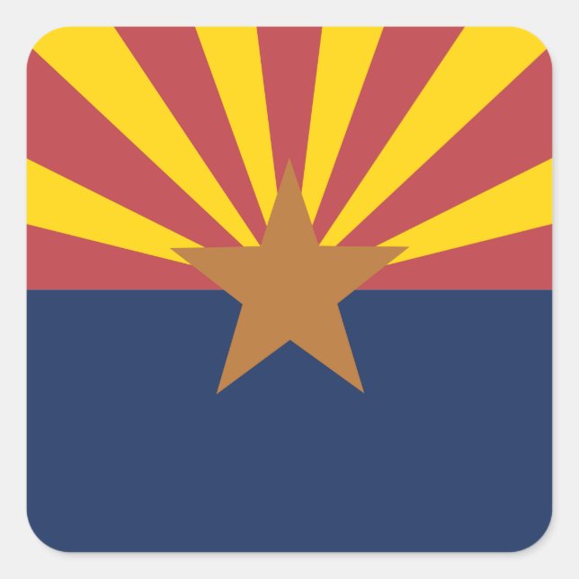 Flag of Arizona Square Sticker (Front)
