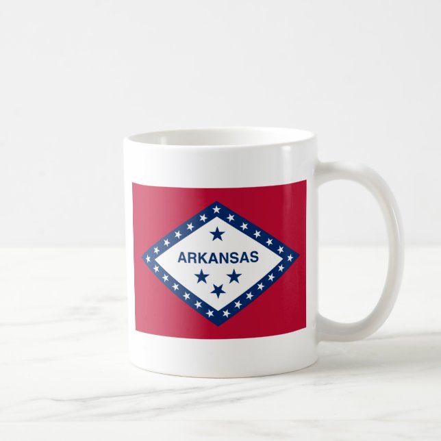 Flag of Arkansas Coffee Mug (Right)