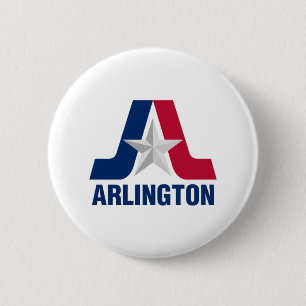 Flag of Arlington, Texas Button
