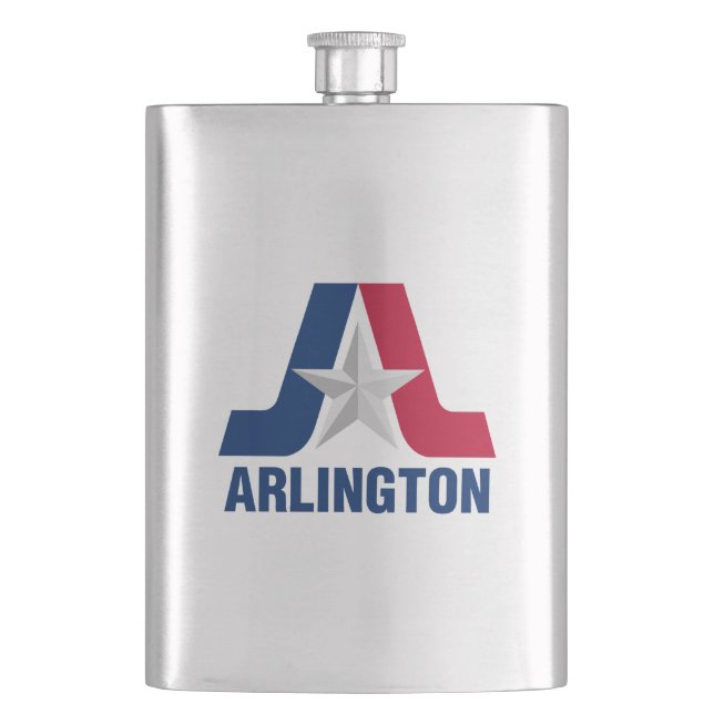 Flag of Arlington, Texas Flask (Front)