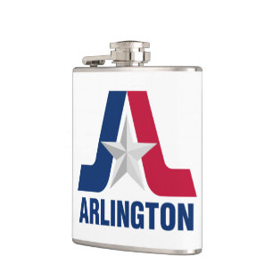 Flag of Arlington, Texas Flask