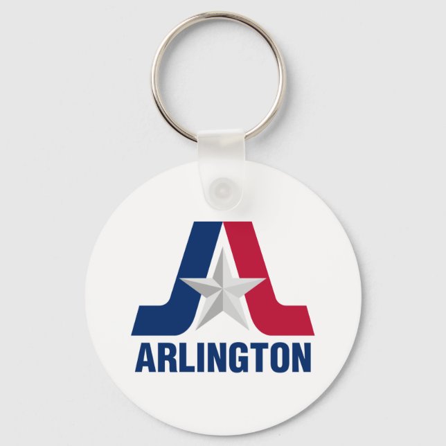 Flag of Arlington, Texas Keychain (Front)