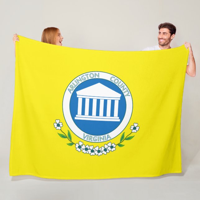Flag of Arlington (Virginia) Fleece Blanket (In Situ)