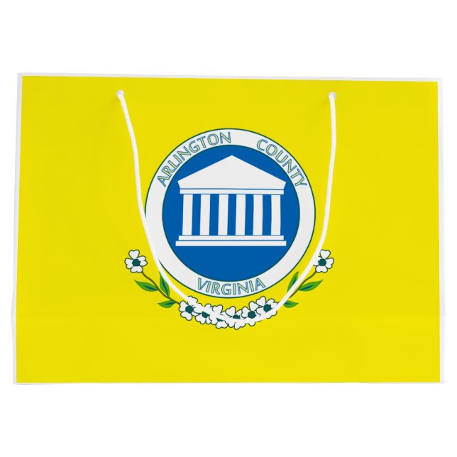 Flag of Arlington (Virginia) Large Gift Bag (Back)