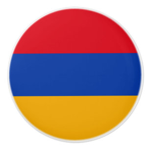 Flag of Armenia Ceramic Knob