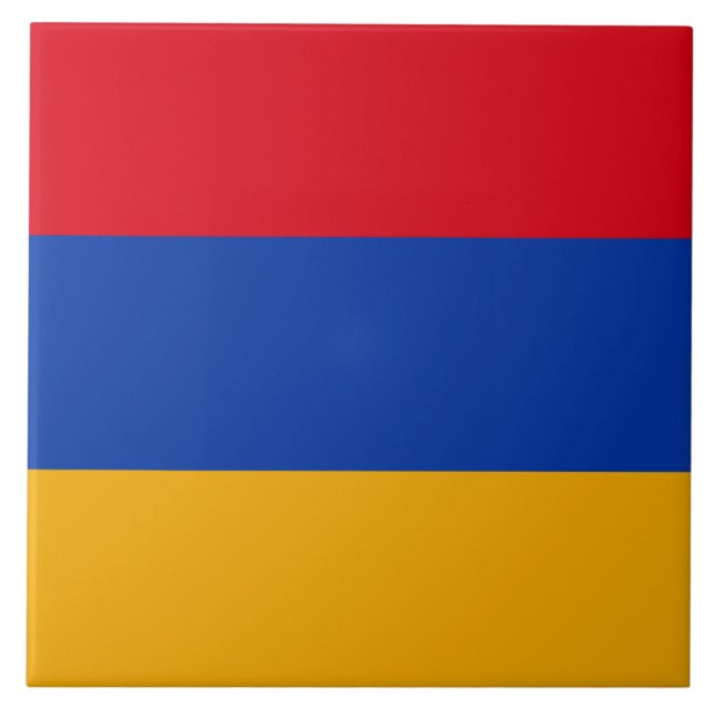 Flag of Armenia Ceramic Tile (Front)