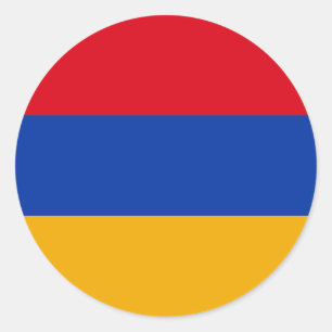 Flag of Armenia Classic Round Sticker