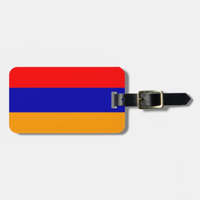 Flag of Armenia Easy ID Luggage Tag (Front Horizontal)