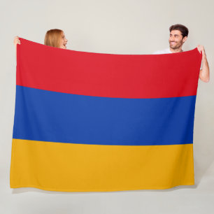 Flag of Armenia Fleece Blanket