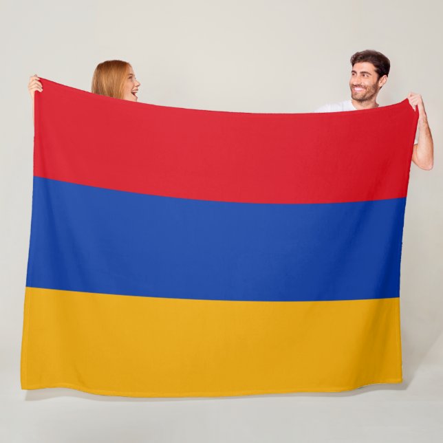 Flag of Armenia Fleece Blanket (In Situ)