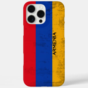 Flag of Armenia "Grunge" Look iPhone 16 Pro Max Case