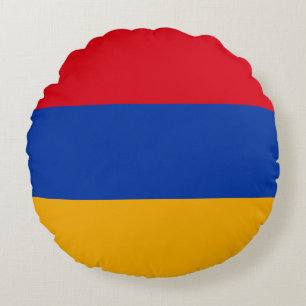 Flag of Armenia Round Cushion
