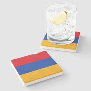 Flag of Armenia Stone Coaster