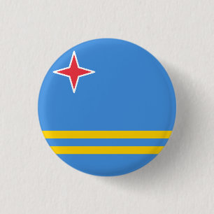 Flag of Aruba 3 Cm Round Badge