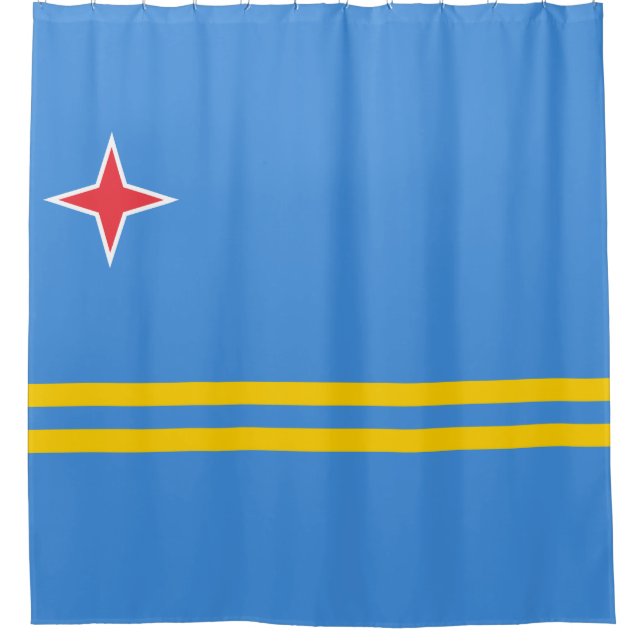 Flag of Aruba Shower Curtain (Front)