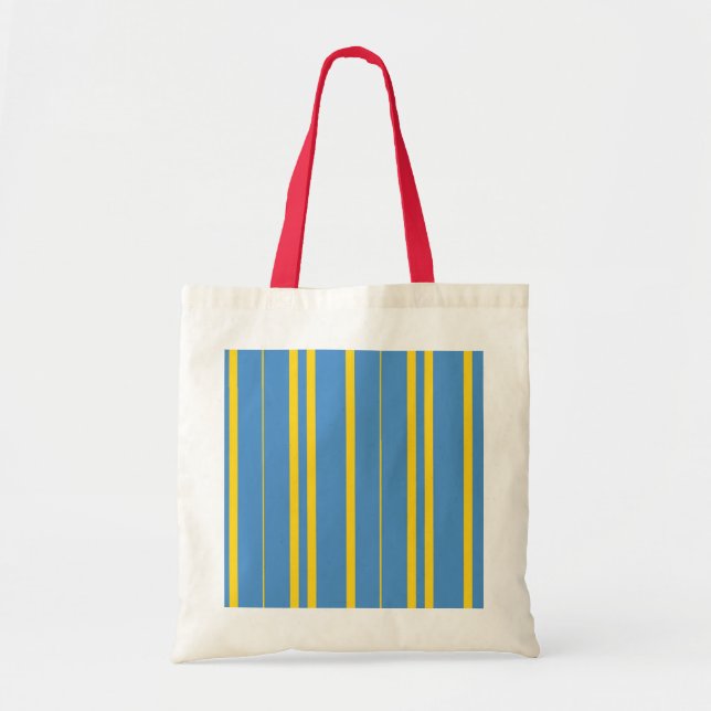 Flag of Aruba Vertical Parallel Lines Bag (Front)