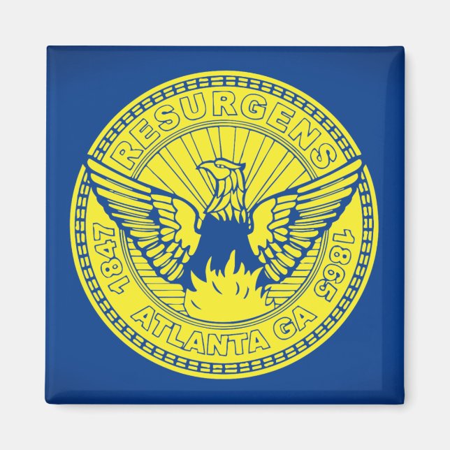 Flag of Atlanta, Georgia Magnet (Front)
