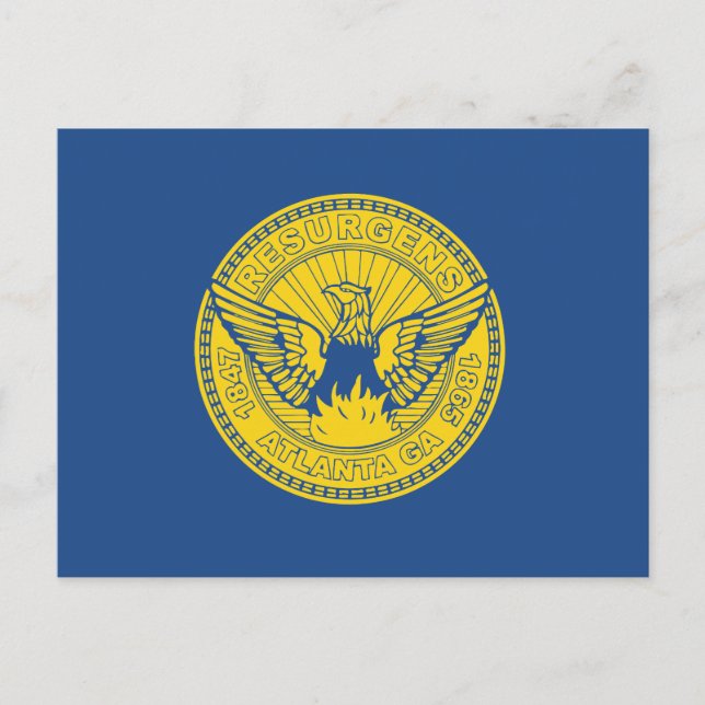 Flag of Atlanta, Georgia Postcard (Front)