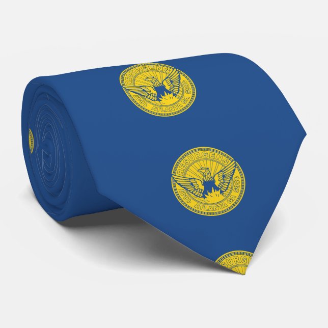 Flag of Atlanta, Georgia Tie (Rolled)
