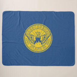 Flag of Atlanta (Georgia, USA) Sherpa Blanket