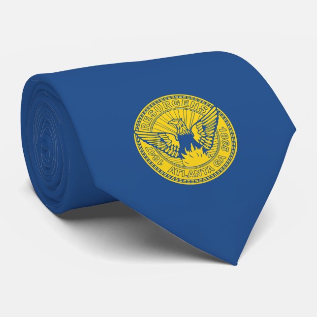 Flag of Atlanta (Georgia, USA) Tie (Rolled)