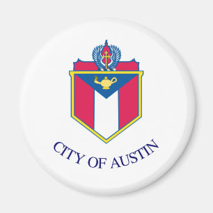 Flag of Austin, Texas Magnet