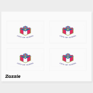 Flag of Austin, Texas Rectangular Sticker