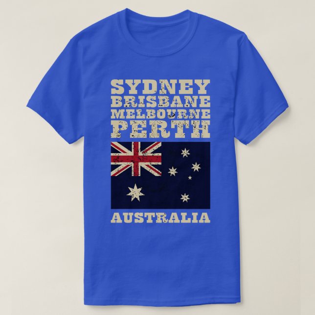 Flag of Australia 1 T-Shirt (Design Front)