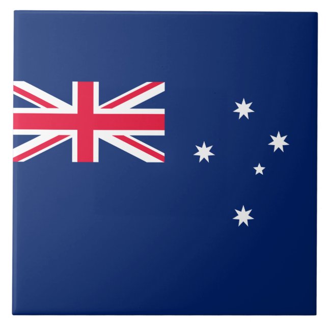 Flag of Australia Ceramic Tile (Front)