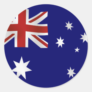 Flag of Australia Classic Round Sticker