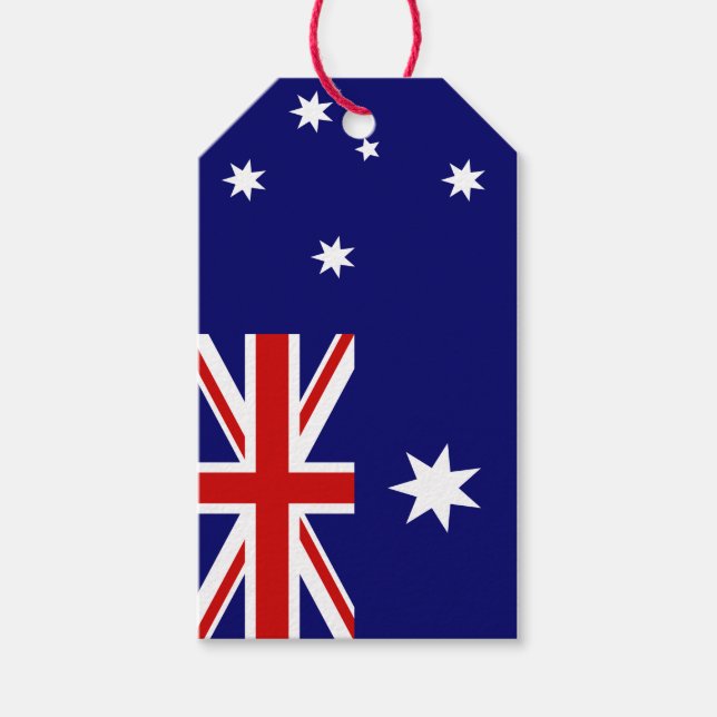 Flag of Australia Gift Tags (Front)