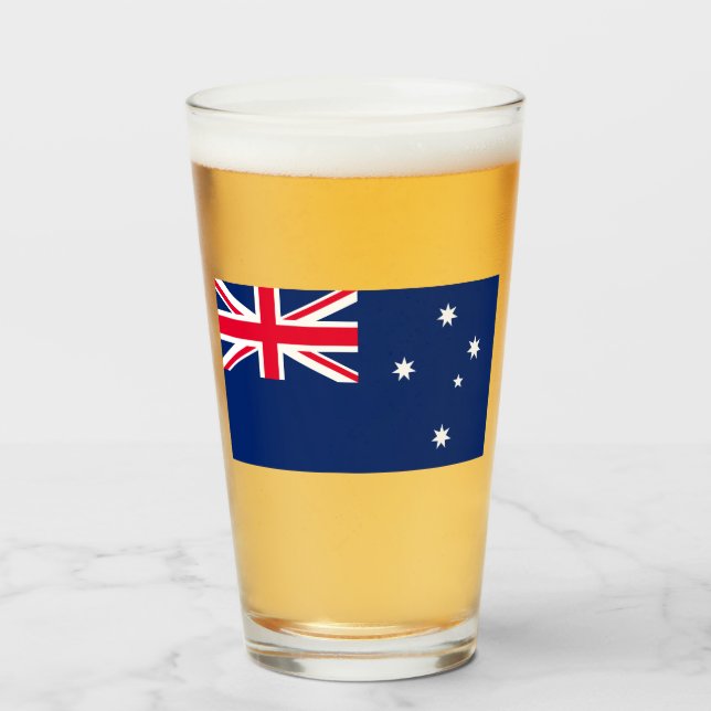 Flag of Australia Glass (Front Filled)
