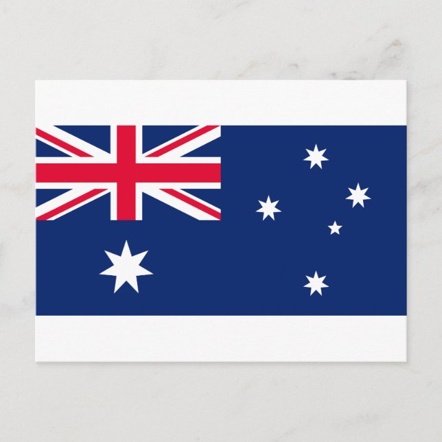 Flag of Australia Holiday Postcard (Front)