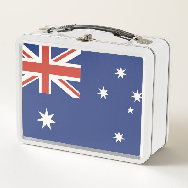 Flag of Australia Metal Lunch Box (Front)