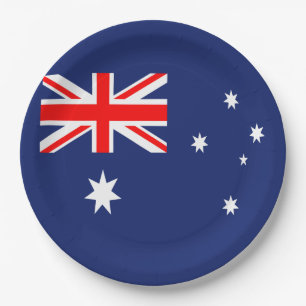 Flag of Australia Paper Plate