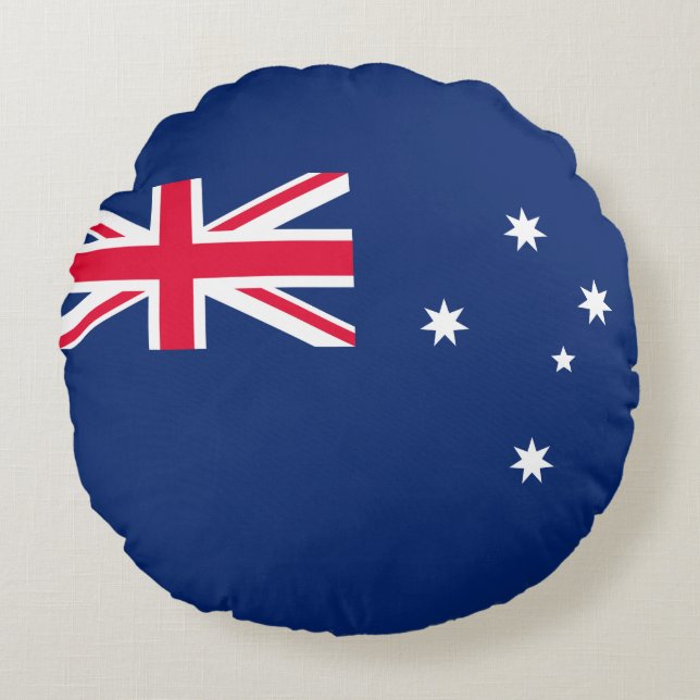 Flag of Australia Round Cushion (Front)