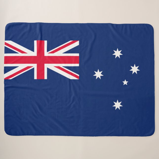 Flag of Australia Sherpa Blanket (Front (Horizontal))