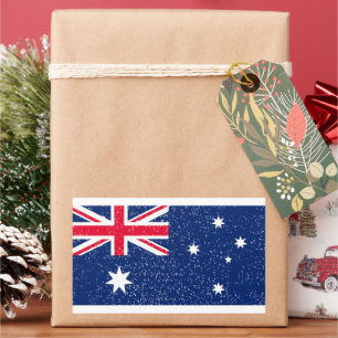 Flag of Australia, vintage Rectangular Sticker