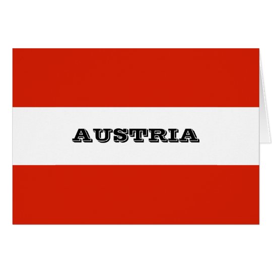 Flag of Austria Card