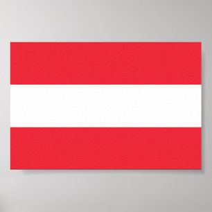 Flag of Austria Poster