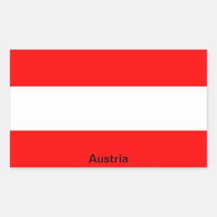 Flag of Austria Rectangular Sticker