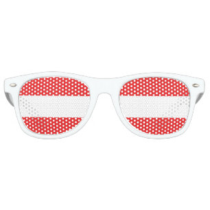 Flag of Austria Retro Sunglasses