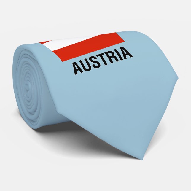 FLAG of AUSTRIA Tie (Rolled)