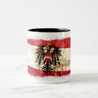 Flag of Austria Two-Tone Coffee Mug