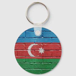 Flag of Azerbaijan Key Ring