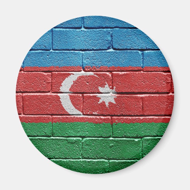 Flag of Azerbaijan Magnet (Front)