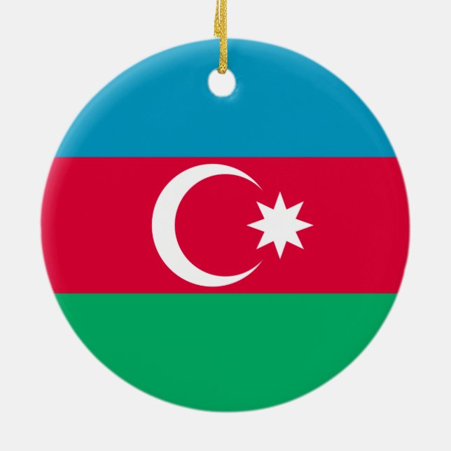 Flag of Azerbaijan Ornament (Back)