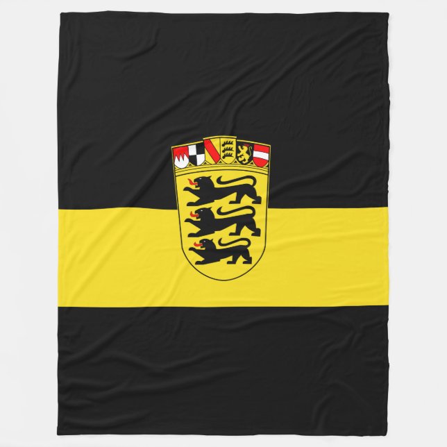 Flag of Baden-Württemberg Fleece Blanket (Front)